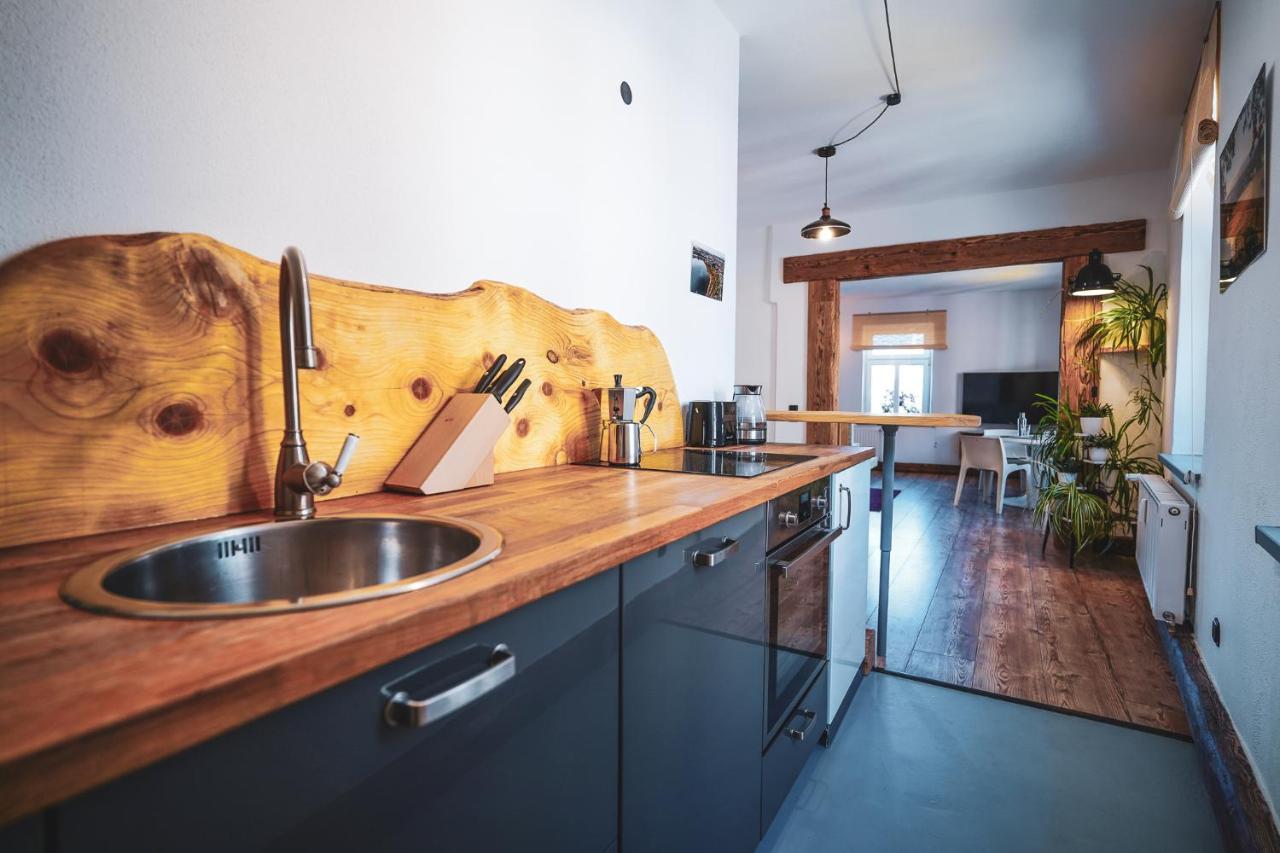 Studio Apartment Zur Alten Post, 48Qm Individualapartment Mit Blick Ueber Zittaus Altstadt, Ferienwohnung Im Altstadtkern Umrandet Vom Zittauer Gebirge Bagian luar foto